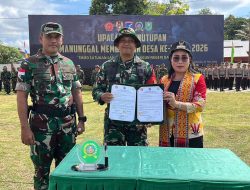Danrem 121/Abw Tutup TMMD Regtas Ke-128 Kodim 1204/Sanggau Tahun 2006 Tekankan Semangat Gotong Royong