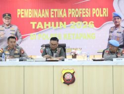 Wakapolres Sambut Kedatangan Bid Propam Polda Kalbar Dan Kepala BNN Kubu Raya Dalam Kegiatan Pembinaan Etika Profesi Polri T.A 2026
