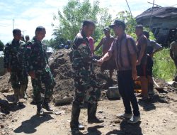 Akselerasi Pembangunan Daerah Danrem 121/Abw Didampingi Dandim 1209/Bengkayang Tinjau Langsung Pembangunan Jembatan Garuda