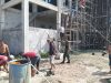 Babinsa Silat Hulu Bersama Masyarakat Saling Bahu Membahu Pada Pembangunan Masjid Al-Falah Desa Dangkan