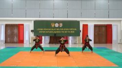 Sabet Tiga Podium Kodam XII/Tpr Torehkan Prestasi Di Ajang Pencak Silat Militer Virtual TNI AD