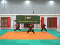 Sabet Tiga Podium Kodam XII/Tpr Torehkan Prestasi Di Ajang Pencak Silat Militer Virtual TNI AD