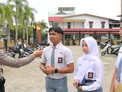 Pamapta Polres Ketapang Sambangi Mahasiswa Dan Pelajar Sosialisasikan Layanan Call Center 110
