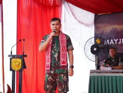 Sambangi Marshalling Area Bengkayang Pangdam XII/Tpr Beri Motivasi Prajurit Batalyon TP 926/Pangalangok Libau