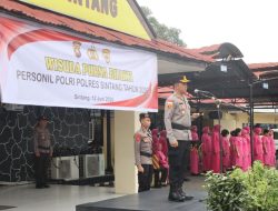 Kapolres Sintang Pimpin Upacara Purna Bhakti sebagai Bentuk Penghargaan Atas Pengabdian Personel