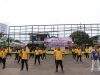 Dalam Rangka Hari Bhayangkara Ke-80 Polres Ketapang Bersama Bank Mandiri Taspen Gelar Senam Bersama Dan Pemeriksaan Kesehatan Gratis
