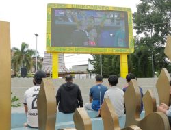 Polres Ketapang Gelar Nobar Piala Dunia Di Bundaran Taman Kedondong Bersama Masyarakat
