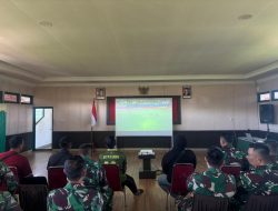Bangun Kedekatan Dengan Warga Kodim 1202/Singkawang Gelar Nobar Piala Dunia 2026