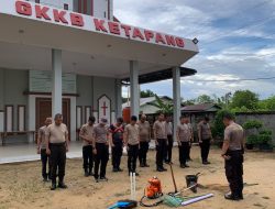 Dalam Rangka Hari Bhayangkara Ke-80 Sat Samapta Polres Ketapang Gelar Bakti Religi Di Gereja GKKB POS PI