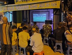 Pererat Kemanunggalan TNI-Rakyat Kodim 1209/Bengkayang Gelar Nobar Seru Piala Dunia 2026 Bersama Warga
