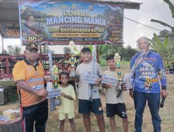 Kapolres Melawi Buka Lomba Mancing Mania Peserta Termuda Raih Juara