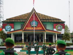 Tingkatkan Jiwa Nasionalisme Korem 121/Abw Gelar Upacara Bendera Rutin Setiap Senin
