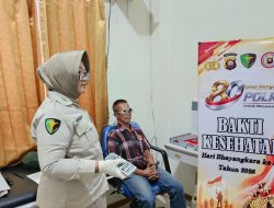 Perawatan Pasca Operasi Katarak Warnai Bakti Kesehatan Gratis Hari Bhayangkara Ke-80 Polda Kalbar