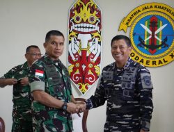 Dankodaeral XII Terima Kunjungan Kapoksahli Pangdam XII/Tanjungpura Perkuat Sinergi Antar Matra