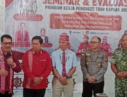 PaSandi Kodim 1206/Putussibau Letda Inf Abdias Hinga’an Hadiri Seminar Dan Rapat Evaluasi (DPD TBBR) Kabupaten Kapuas Hulu
