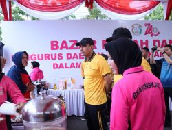 Semarak HUT Bhayangkara Ke-80 Polda Kalbar Gelar Bazar Pasar Murah Dan Dukung UMKM Lokal
