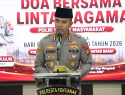 Polresta Pontianak Gelar Doa Bersama Sambut Hari Bhayangkara Ke-80 Dengan Tema 80 Tahun Polri Mengabdi Untuk Masyarakat