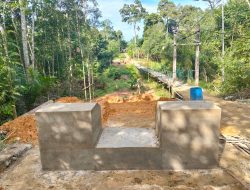 Akselerasi Infrastruktur Pembangunan Jembatan Kodim 1209/Bengkayang Di Sungai Sentawak Tembus 55,20%