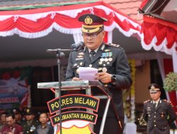 Upacara Peringatan Ke-80 Hari Bhayangkara Tahun 2026 Di Polres Melawi Berlangsung Hikmat