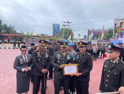 Dandim 1204/Sanggau Hadiri Upacara Hari Bhayangkara Ke-80 Tahun 2026 Di Polres Sanggau