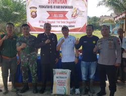 Sinergi Polri Dan PT. CNP PT. TAA Perkuat Ketahanan Pangan Polsek Sebangki Terima Bantuan Bibit Jagung Hibrida