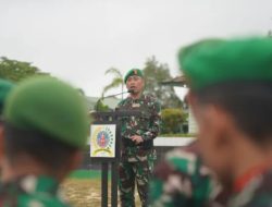 Kasrem 121/Abw Ingatkan Prajurit Dan PNS Selalu Bersyukur Disiplin Dan Pelihara Kemampuan Fisik