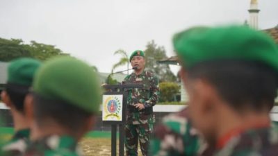 Kasrem 121/Abw Ingatkan Prajurit Dan PNS Selalu Bersyukur Disiplin Dan Pelihara Kemampuan Fisik