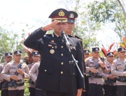 Polres Melawi Berikan Penghormatan Terakhir Kepada Aiptu M.T.L Tobing