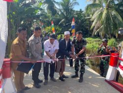 Program Presiden RI Kembali Wujudkan Harapan Warga Jembatan Komposit Di Bakau Besar Darat Rampung Dibangun