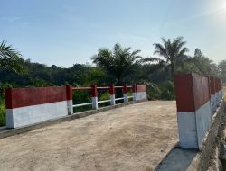 Pembangunan Jembatan Aramco Desa Riyai Kodim 1204/Sanggau Rampung 100 Persen