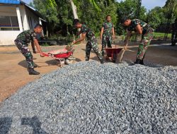 Perkuat Budaya Disiplin Dan Kebersamaan Prajurit Sathantai Kodaeral XII Wujudkan Kepedulian Melalui Perawatan Kesatrian