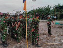 Persiapan Yang Matang Kunci Sukses Pembukaan TMMD Reguler Ke-129 Kodim 1208/Sambas Kapten Wasino Berikan Arahan Kepada Anggota