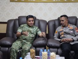 Perkuat Sinergitas Antar Instansi Kapolresta Pontianak Silaturahmi Ke Kodim 1207/Pontianak