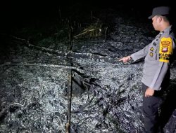 Personel Polsek Sayan Lakukan Ground Check Hotspot Dan Edukasi Pencegahan Karhutla Di Desa Meta Bersatu