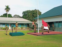 Kodim 1204/Sanggau Laksanakan Upacara Bendera 17-an Teguhkan Disiplin Dan Pengabdian Prajurit