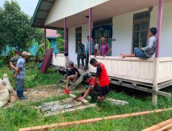 Satgas TMMD Kodim 1206/Putussibau Mulai Bangun MCK Untuk Warga Dusun Belatung