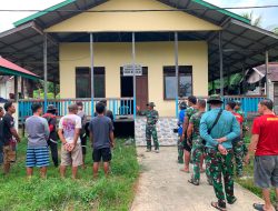 PJ. Danramil 1206-01/Embaloh Hilir Pimpin Apel Kerja Anggota Satgas TMMD Kodim 1206/Psb 