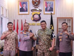Kapolres Melawi Terima Hangat Kunjungan Dandenpom XII/1 Stg