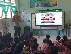Bhabinkamtibmas Polsek Belimbing Berikan Penyuluhan Bahaya Narkoba Pada Kegiatan Orientasi Siswa Baru