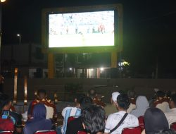 Polres Ketapang Gelar Nobar Final Piala Dunia 2026 Ratusan Warga Padati Taman Kedondong