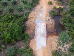 Jembatan Armco Desa Labai Rampung 100 Persen Warga Sambut Gembira Akses Antar Desa Kini Semakin Mudah