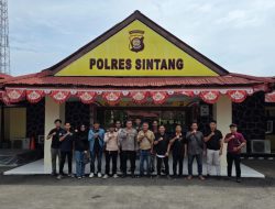 Kunjungan Media Dan LSM Ke Polres Sintang Guna Membangun Sinergi Kamtibmas Yang Kondusif