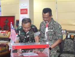Pererat Tali Persahabatan Dankolakopsrem 121/Abw Kunjungi MK 3 Briged TDM