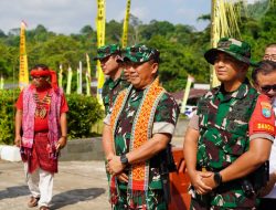 Kasdam XII/Tanjungpura Buka Karya Bakti Skala Besar Di Entikong Percepat Pembangunan Wilayah Perbatasan