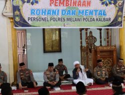 Pembinaan Rohani Dan Mental Polres Melawi Perkuat Keimanan Dan Integritas Personel