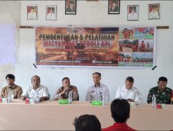 Polsek Nanga Pinoh Hadiri Pembentukan Dan Pelatihan Masyarakat Peduli Api Desa Semadin Lengkong