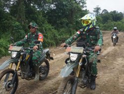 Akselerasi Pembangunan Dansatgas TMMD ke-129 Kodim 1206/Putussibau Tinjau Langsung Progres Di Lapangan