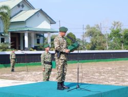 Korem 121/Abw Gelar Upacara Hari Anak Nasional 2026  Kasi Intel Kasrem 121/Abw Sampaikan Amanat Menteri PPPA