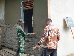 Pengerjaan RTLH Masuki Tahap Plester Dinding, Satgas TMMD Reguler Ke-129 Terus Kebut Progres