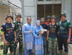 Satgas TMMD Reguler Ke-129 Hadiri Acara Aqiqah Warga Pererat Kebersamaan Dengan Masyarakat